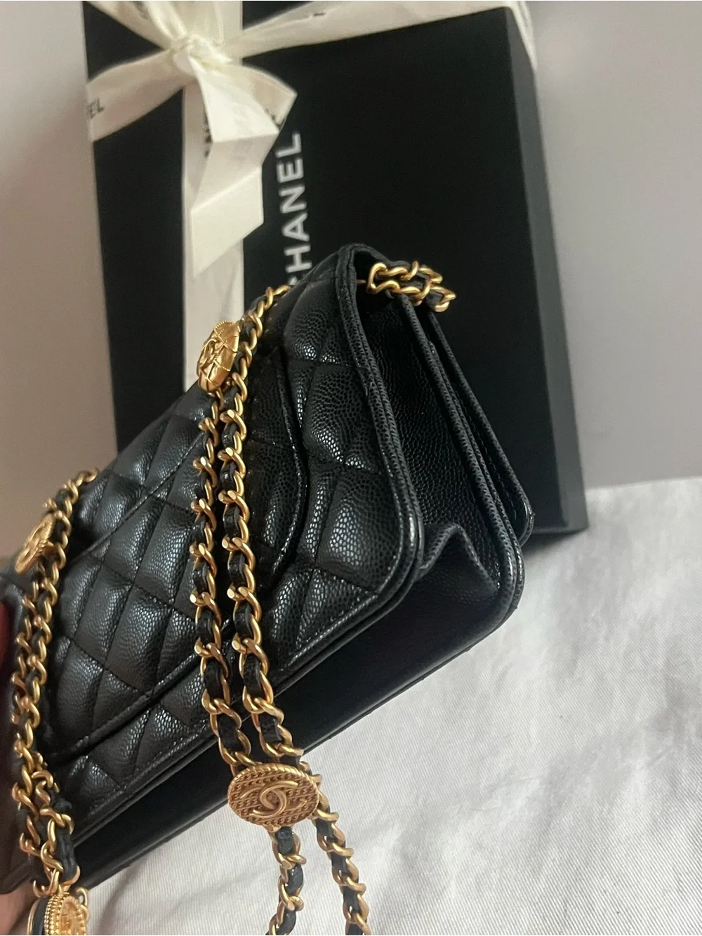 Chanel Cavair Twist Your Buttons WOC Crossbody